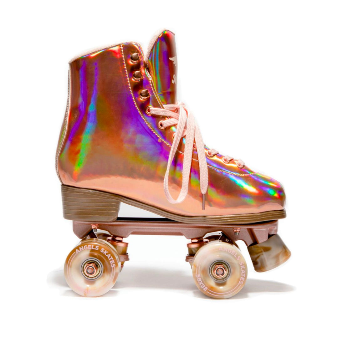 Angel Dust Holographic Rose Gold Roller Skates