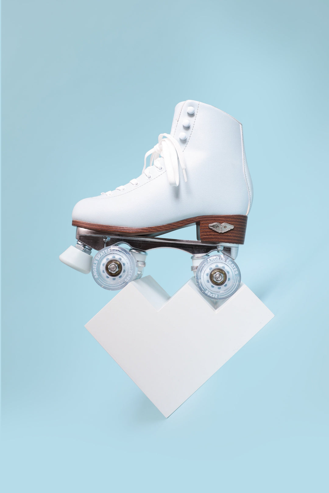 Icy Blue Roller Skates